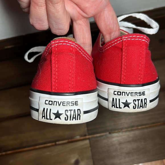 Converse All Star Low Tops Red W7/M5 - Picture 2 of 5